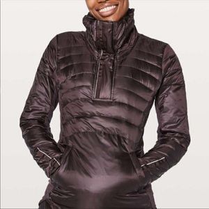 Lululemon down for the run 2 black cherry pullover